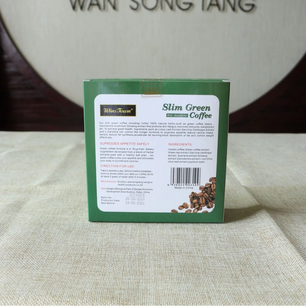 18Pcs/Box Super Weight Loss Products Fast Slimming Green Coffee Extract 100% Original Safe Burning Fat Replace Meals