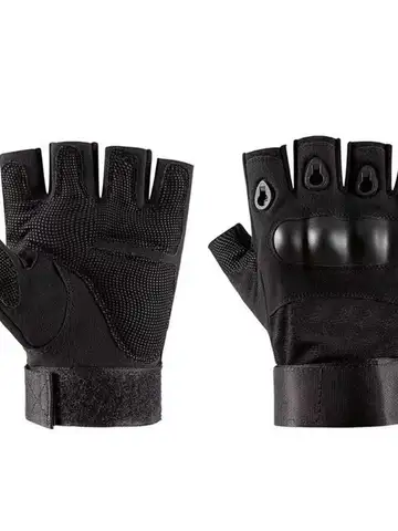 Guantes Tácticos Militares Medio Dedo para Hombre, Antideslizantes para Exterior, Tiro, Caza, Airsoft, Moto y Ciclismo