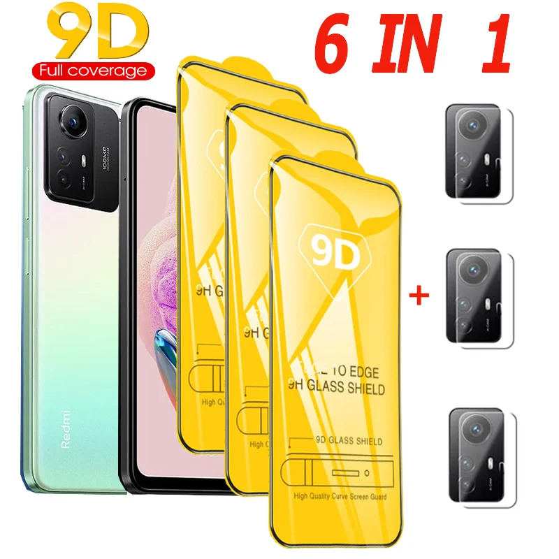 pelicula, 9H Tempered Glass For Redmi-Note-12S Screen Protector Xiaomi Redmi Note 12S Camera Film redmi note 12s Glass Film redmi note 12 s Protection ecran Redmi Note 12 S Safty Glass