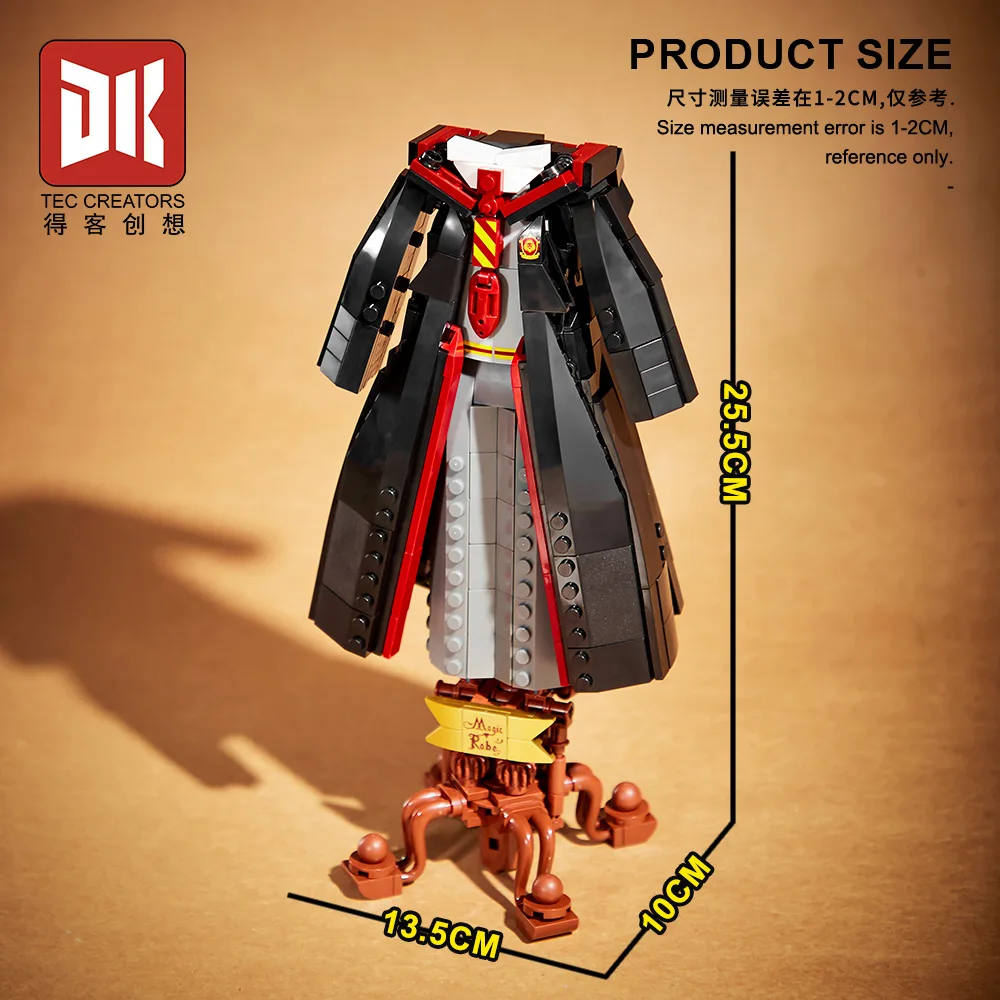 Kreative Bausteine Zauberer Magnetische Robe MOC Bausteine Set Sammlerstück Deko Kinderspielzeug Geschenk zum Zusammenbauen
