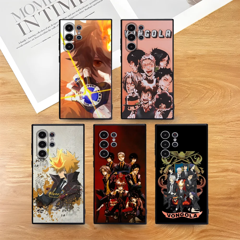 

K-Katekyo Hitman Reborn Phone Case For Samsung Galaxy S25 S24 S22 S23 Ultra S21 S20 Plus 5G Frosted Shockproof Full Cover Case