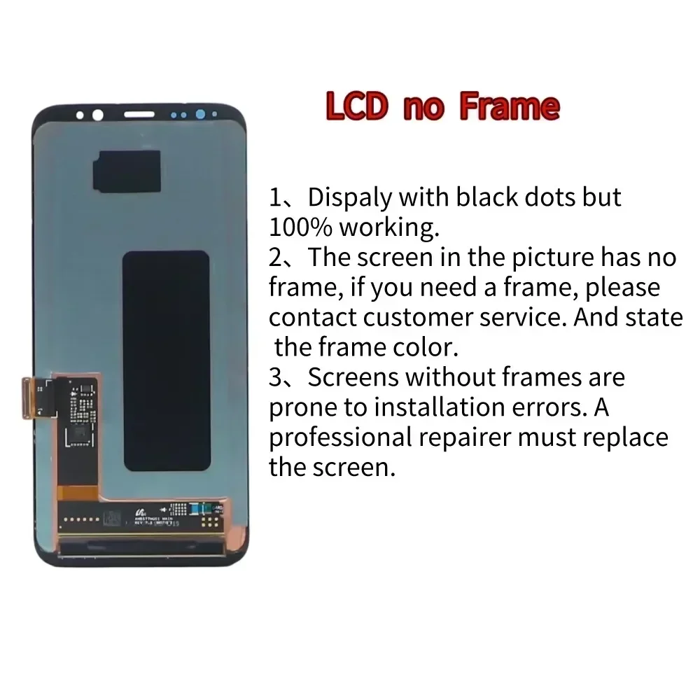 Super AMOLED LCD For Samsung S8 plus G955 G955F LCD For Samsung S8 plus Display LCD Touch Screen Digitizer Assembly