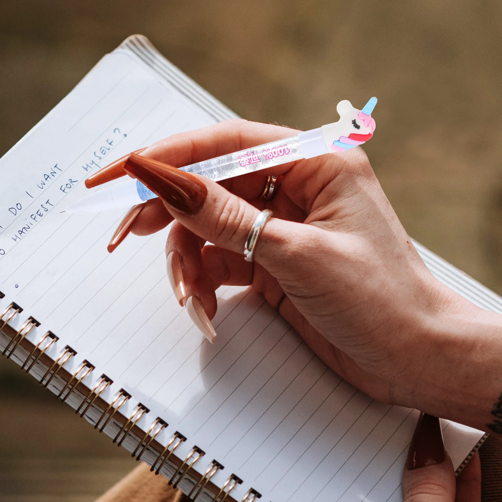 

6 шт. ручки для письма с гладкими гелевыми чернилами, удобные эргономичные школьные канцелярские принадлежности для студентов на день рождения