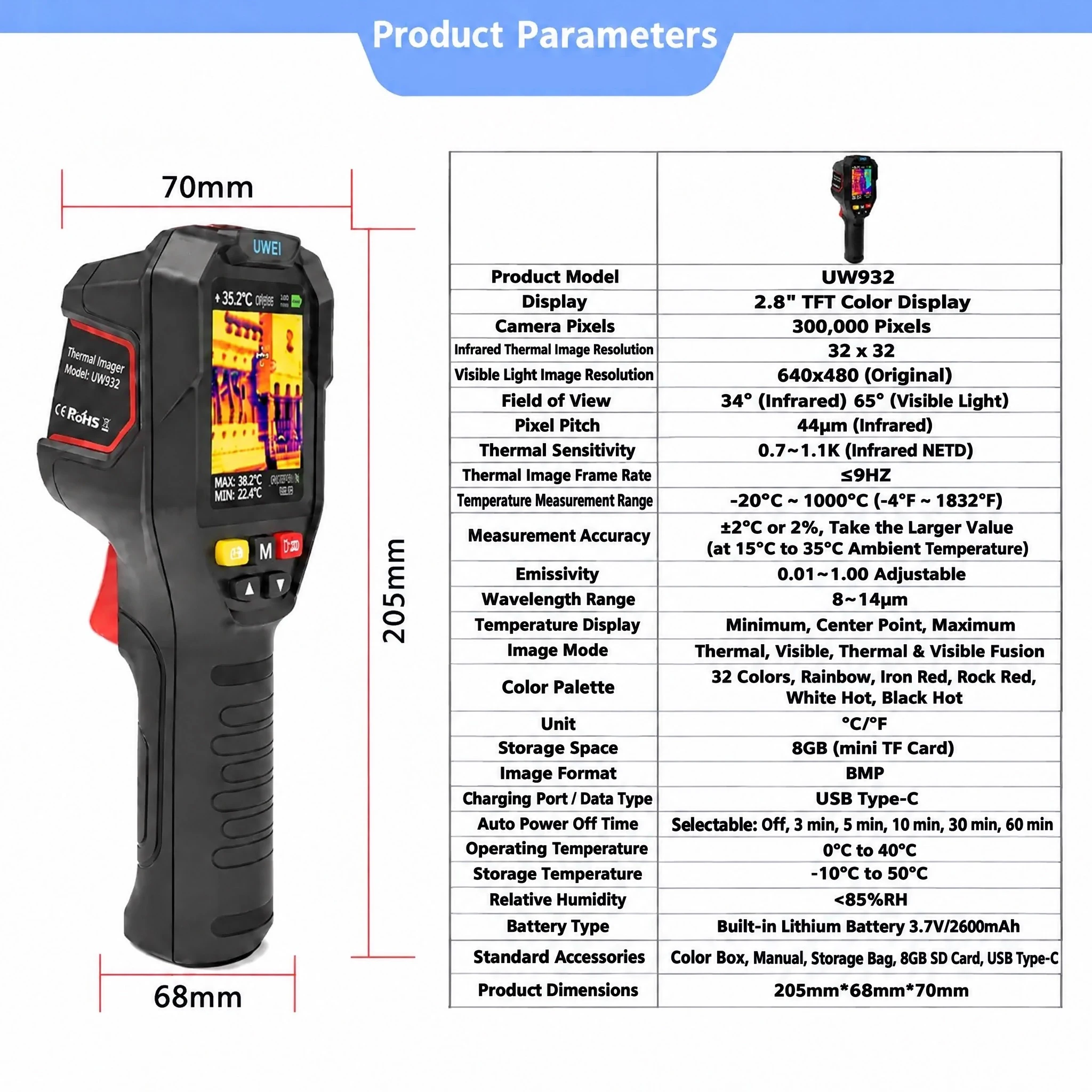 Handheld Thermal Imager 32x32 - Thermal Imaging Camera Pcb Repair review and price