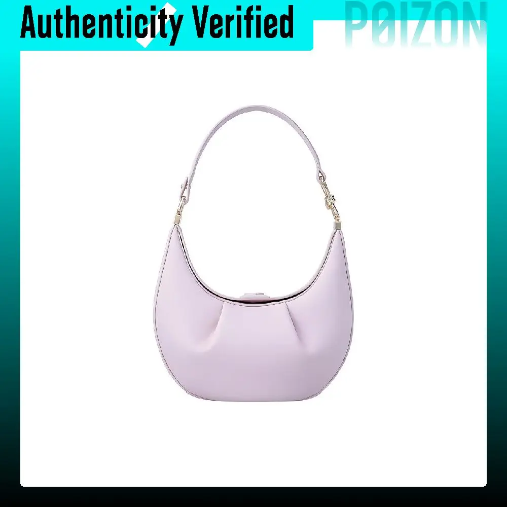 FION Cow Leather Shoulder Bag, Crescent Bag, Shoulder Bag Small Women's Pink FAAFVKR004-