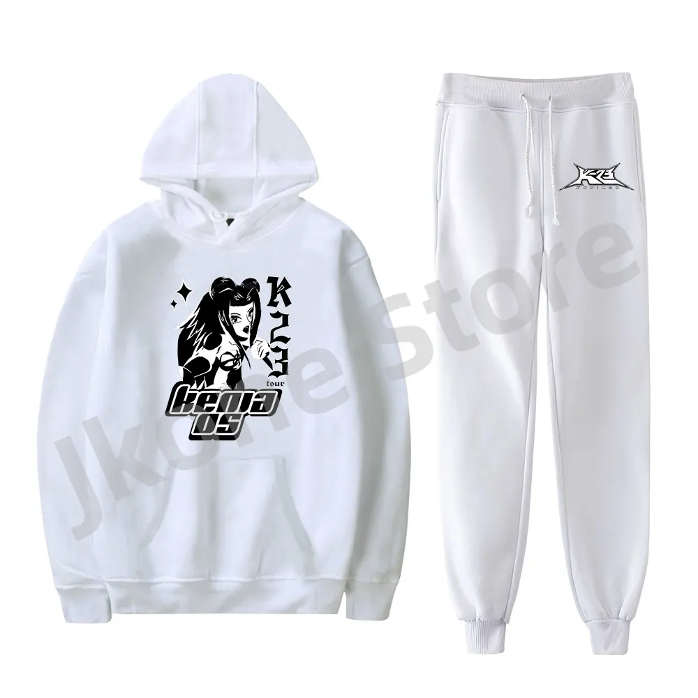 Kenia OS K23 Tour Merch Hoodies Set Winter Women Men Fashion Casual Singer Streetwear Sweatshirts