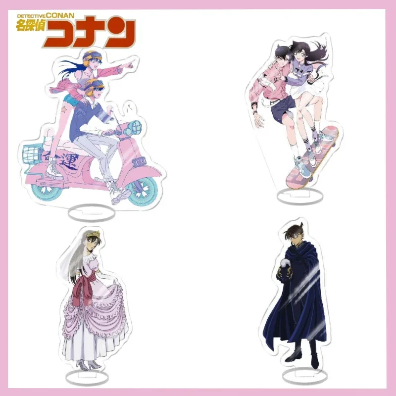 Bandai detetive conan anime periferia dos desenhos animados edogawa conan acrílico suporte decoração de mesa ornamentos para casa 2d presentes da menina