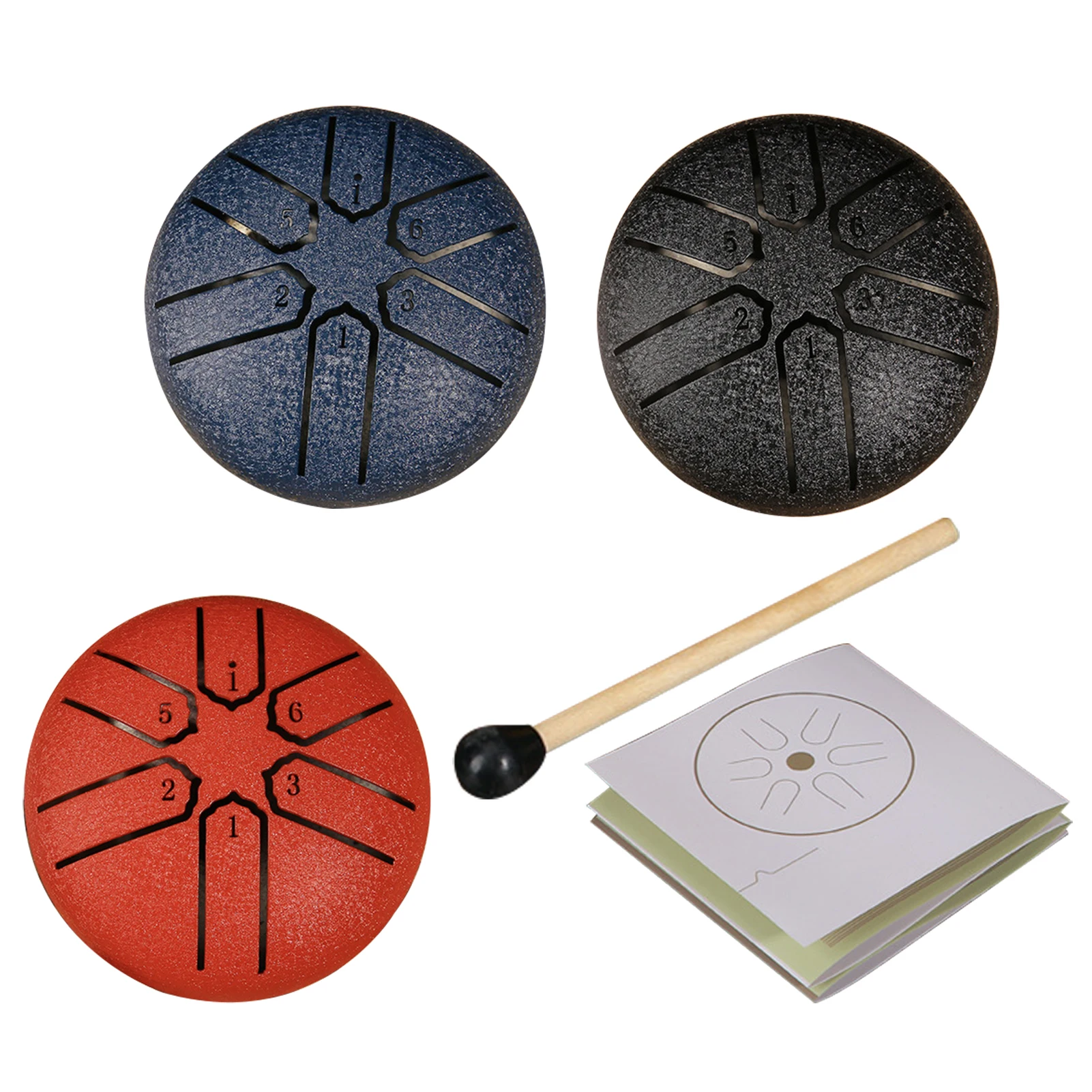 3 Inch 6 Notes Rain Drum Steel Tongue Drum for Outside Rain Drum Instrument Mini Handpan Drum Outdoor Rain Drum for Yoga Meditat
