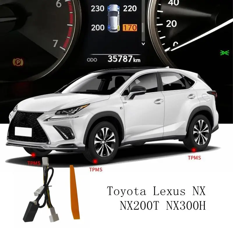 Smart Car TPMS Tyre Pressure Monitoring System Digital LCD Dash Board Display Auto Security Alarm for Lexus IS Series/Lexus NX