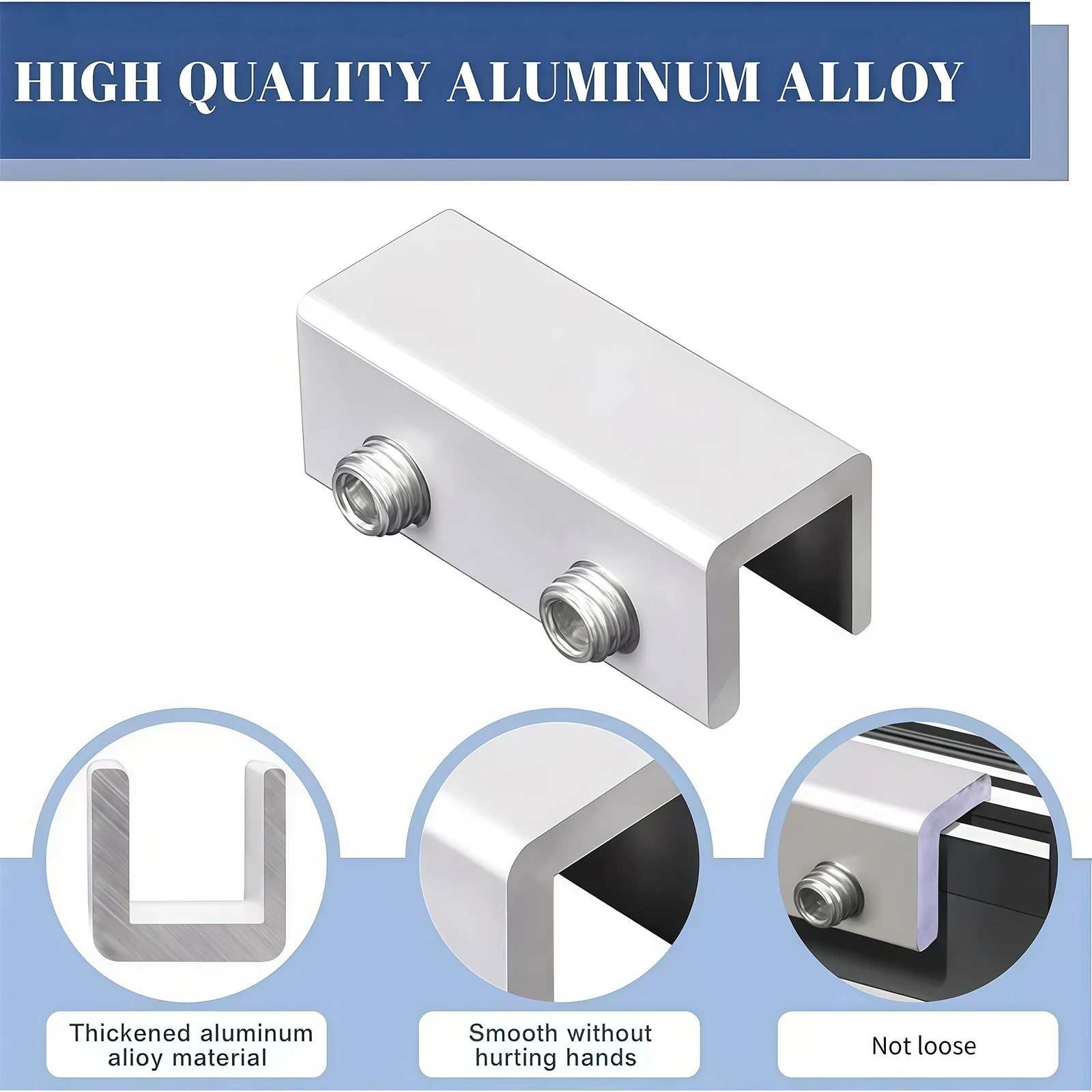 Aluminum Alloy Sliding Window Positioner, Limit Fixing Device, Childproof Window Lock, Safety Lock, Glass Sliding Window Snap