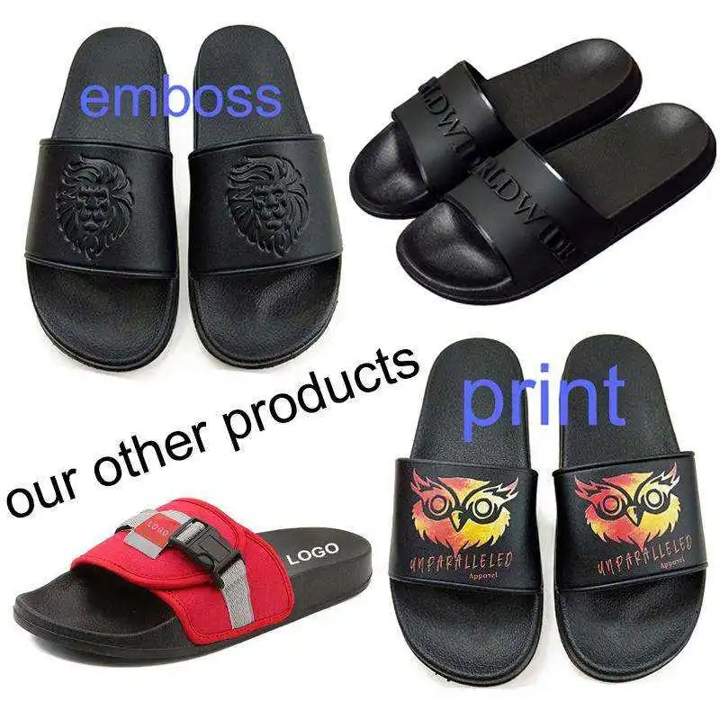 High Quality Summer Anti-slip Flat Slides for Men Casual Designer Women Slides Custom Slippers with Logo