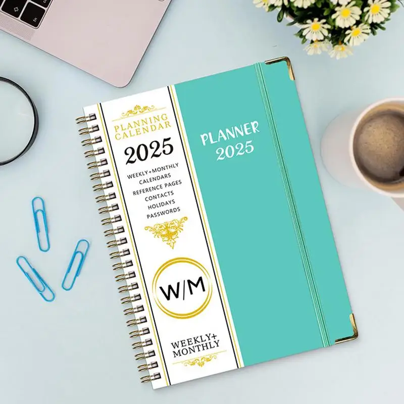 2025 Calendar Book Yearly Planner Monthly Planner Calender Book Daily Planner Planning Calendar January-December 2025 A5