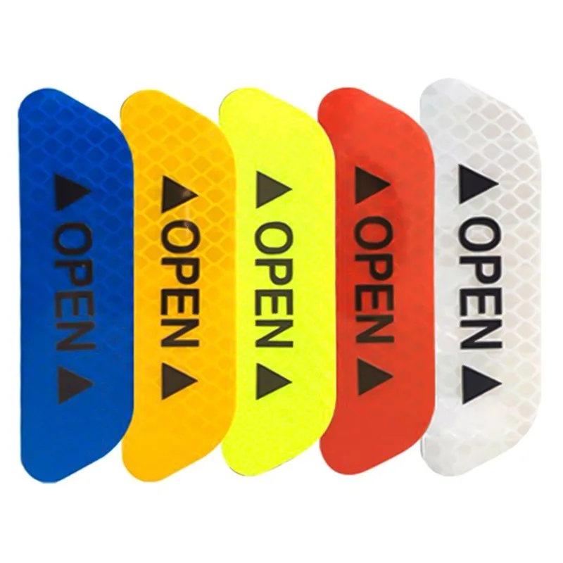 OPEN car stickers open door safety warning stickers Open door safety decoration stickers reflective car stickers image 4