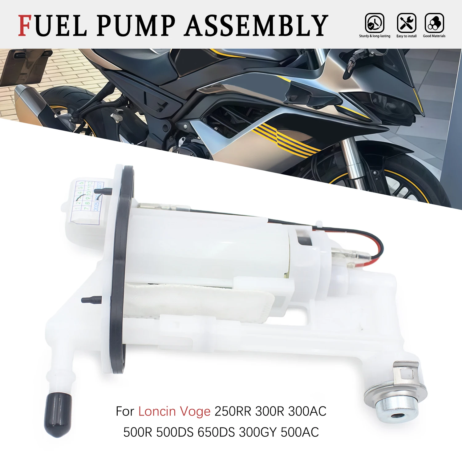 Motorcycle Fuel Pump For Voge 250RR 300R 300AC 500R 500DS 650DS 300GY 500AC Fuel Delivery Motorbike Parts