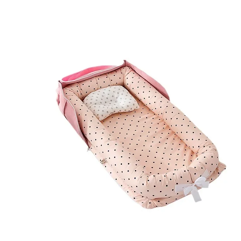 Portable Mother\'s Cradle Isolation Single Shoulder Mommy Bag Styling Pillow Bag Bed Middle Bed