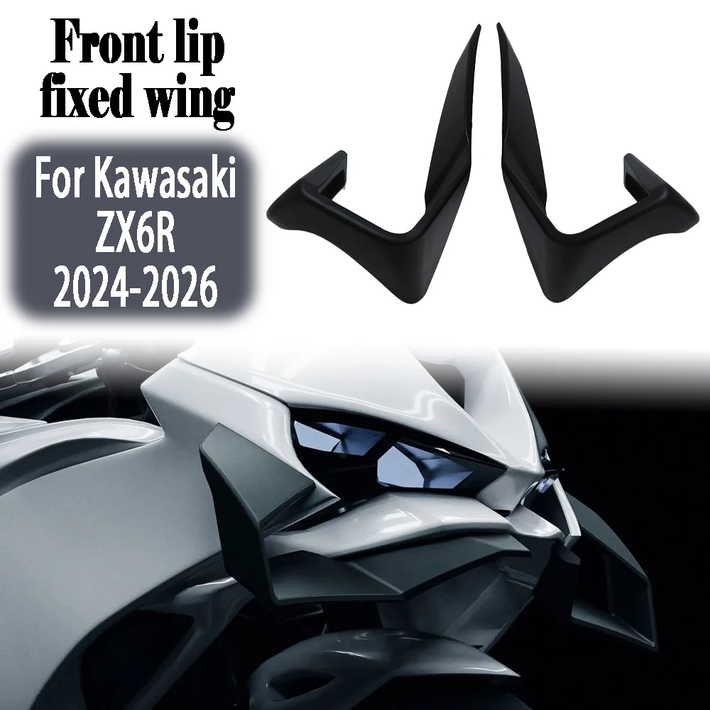 

For Kawasaki ZX6R 2025 2024 ZX-6R ZX 6R 2026 2024-2026 Motorcycle Downforce Naked Frontal Spoilers Winglet Aerodynamic Wing