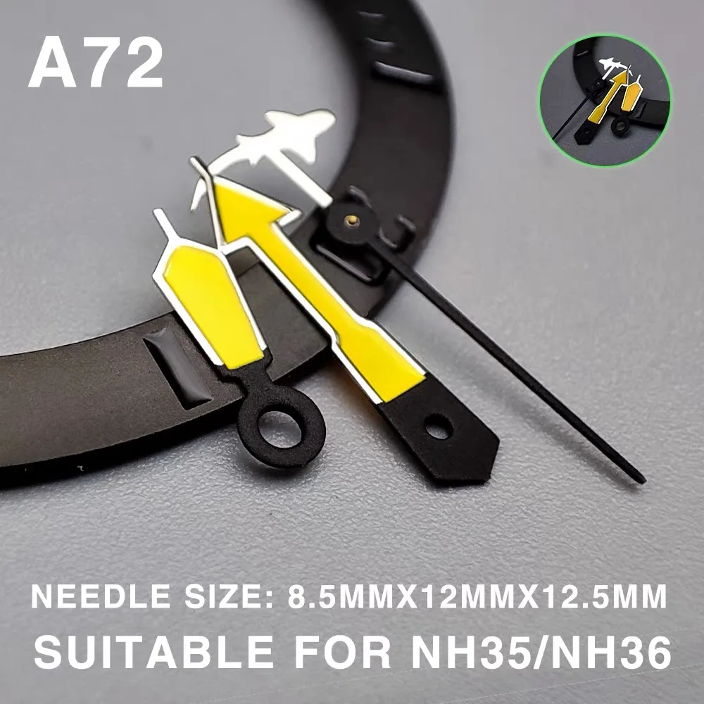 Blau grün leuchtende Uhrzeiger geeignet für Japan Seiko Submarine NH35 NH36/4R/7S Uhrwerk Gehäuse Zifferblatt Modifikationsteile – Detail 5