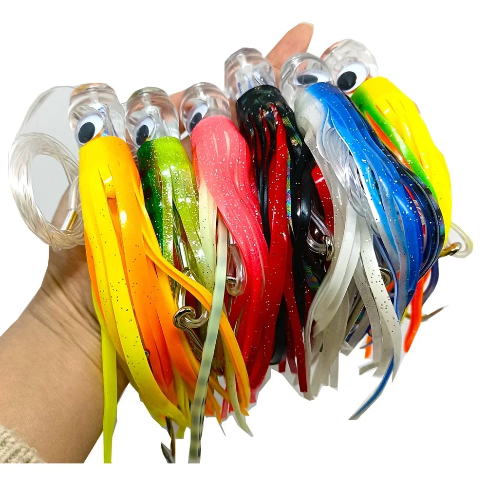 Fishing trolling Lure (6.5 inch) 6pcs Package Fishing trolling Lure Marlin Tuna Mahi Wahoo Offshore Big Game trolling Lures