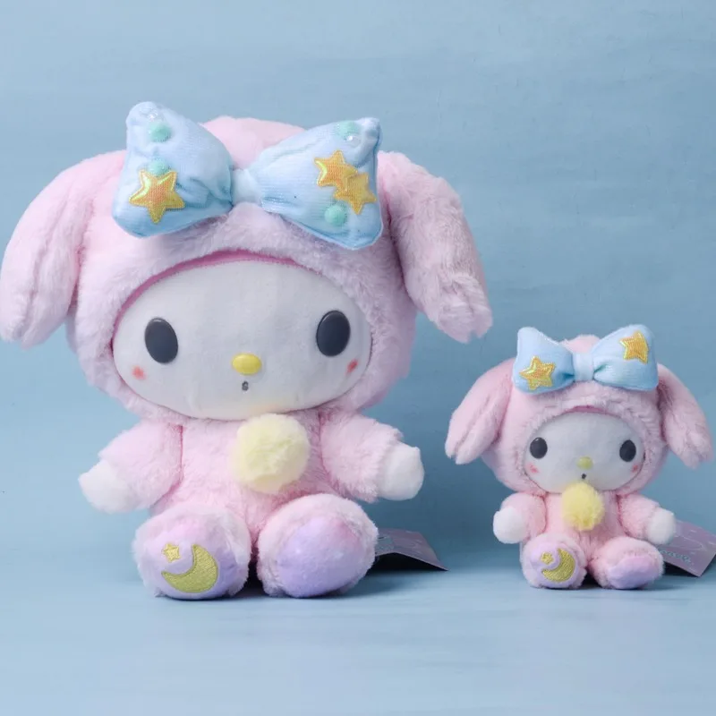 Sanrio peluche Hello Kitty Melody Cinnamoroll Kuromi llavero de juguete de peluche bolso colgante regalo de cumpleaños y Navidad para niños