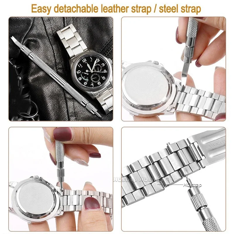 5pcs of Watch Repair Tools Installable Watch Strap Silicone Metal Band Remover Stainless Steel Tools Detachable Multifunction