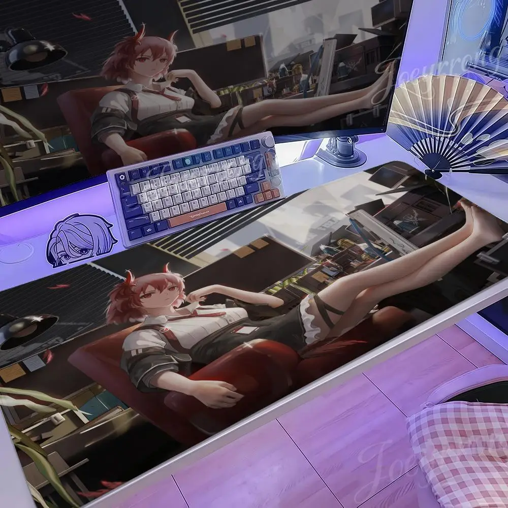 

Arknights Mouse Pad 1000x500 Hot Anime Taro Sakamoto Days XXL Large Gaming Non-slip Office Keyboard Mats Desk Mat