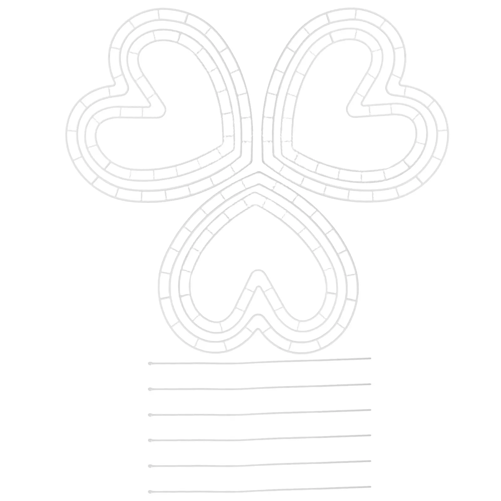 

1 set 1 Set Heart Shape Flower Arrangement Holder Diy Floral Grid Tool For Artificial Bouquet Wedding Valentine'S Day Decoration