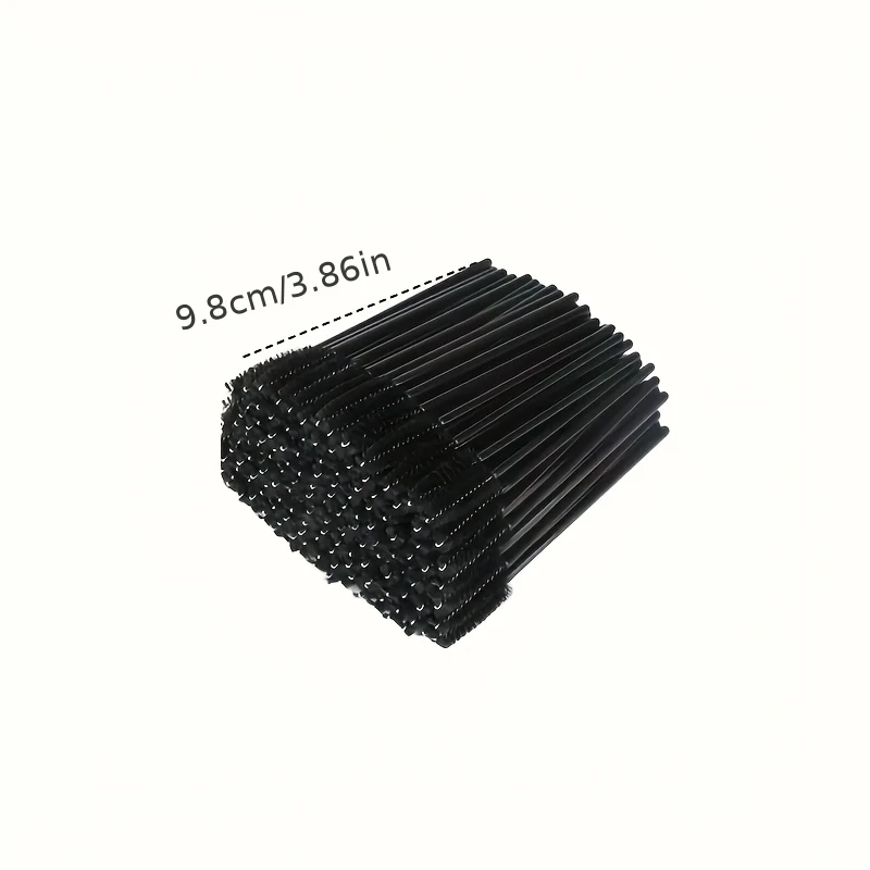 50 cepillos para rímel de pestañas, cucharas, cepillos de cristal para extensiones de pestañas, cejas, viajes y salón de belleza