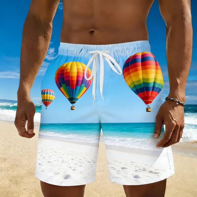 Men's Stunning Scenic Print Shorts Fashion Summer Style for Seaside Vacation Party Outdoor Activities Daily Casual Wear