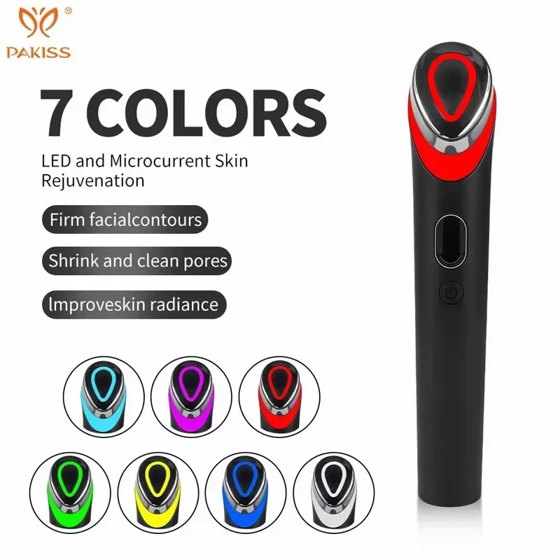 7-in-1 LED EMS Facial Device with Microcurrent & Vibration for Skin Rejuvenation