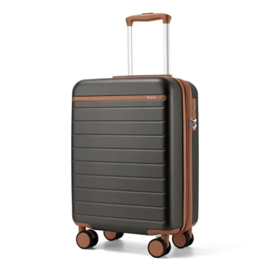 

Expandable 20 Inch Carry On Suitcase Airline Approved, Lightweight ABS+PC Hardshell Luggage with 360° Silent Spinner Wheels, /B