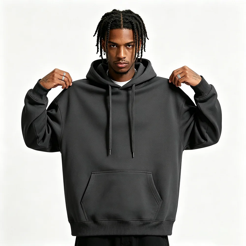 Herren- und Damen-Hoodies in Unifarben mit Taschen, Sport- und Fitness-Sweatshirts, modische Freizeitpullover in mehreren Farben – Detail 37