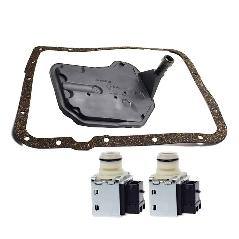 Authentic 4L60E Shift Solenoid 4L60E Transmission Filter Gasket Kit Compatible For Cadillac Buick Blazer Astro 24230298 24208576