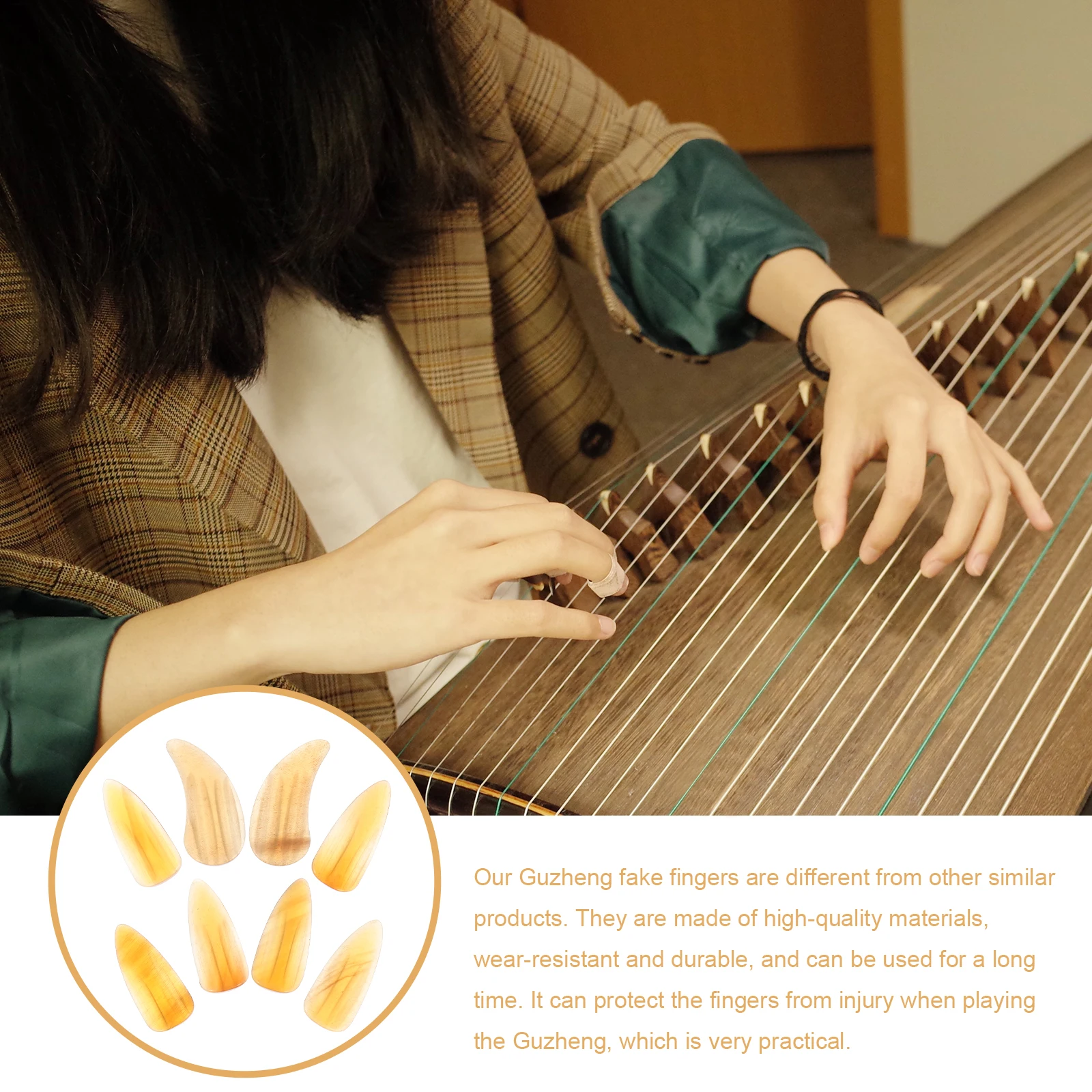 

Musical Instruments for Adults Guzheng Nails Zither Finger Picks Supplies Bride
