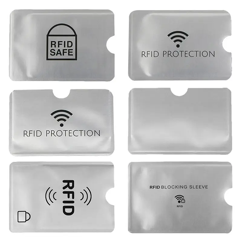 RFID ブロッキングリーダーロック銀行クレジットカードプロテクターシールドバッグスリーブホルダー