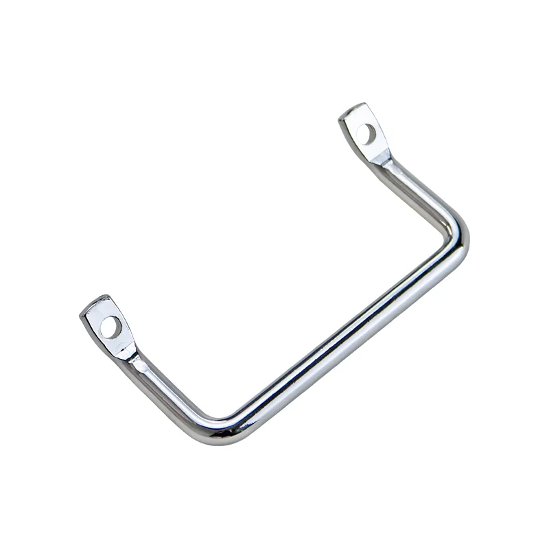 Stainless Steel or Iron Round Rod Bent Angle Flat Head Handle  Industrial Slanted Handle For Toolbox Equipment And Iron Handles