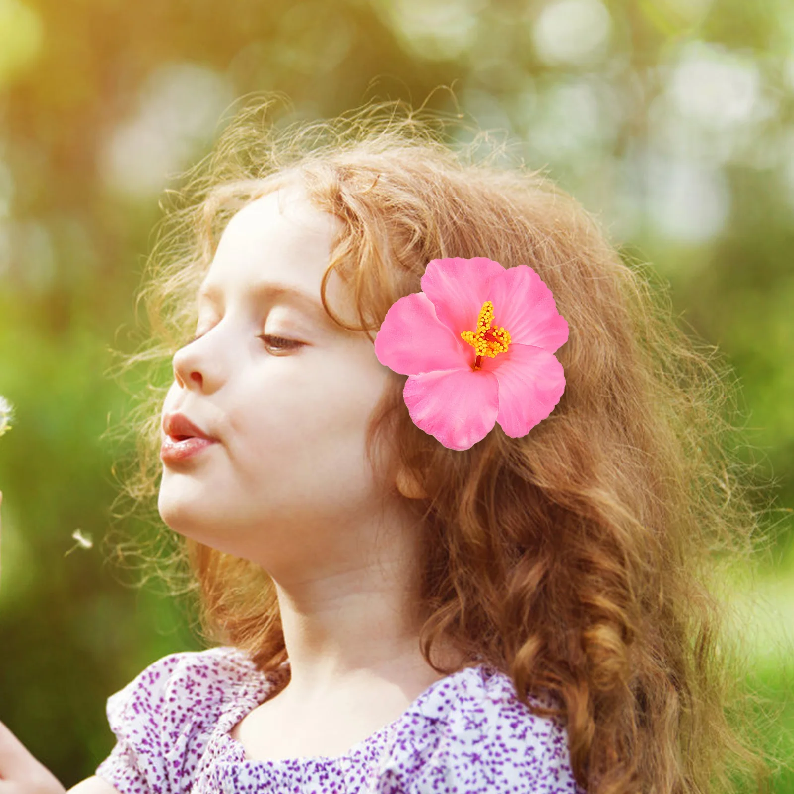 

6pcs Hairpins Artificial Flowers Women Accessories Fashion Barrettes Fresh Hair Clips Elegant Grip Easy Clip Different