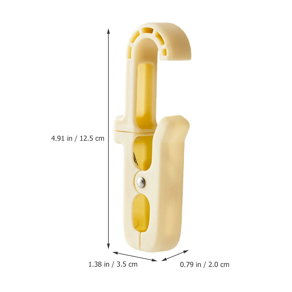 3Pcs Multi Use Laundry Hook Clips Swivel Hanging Organizer for Clothes Towels Underwear Socks Hats Scarves Balcony Bathroom view 3