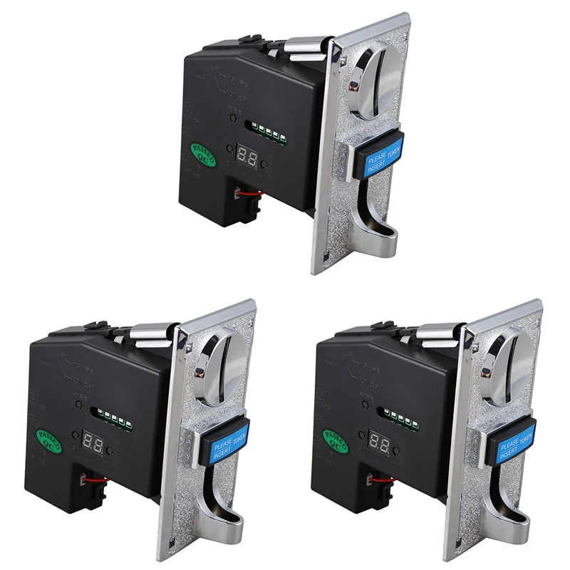 3X Multi Coin Acceptor Selector For Mechanism Vending Machine Mech Arcade Game