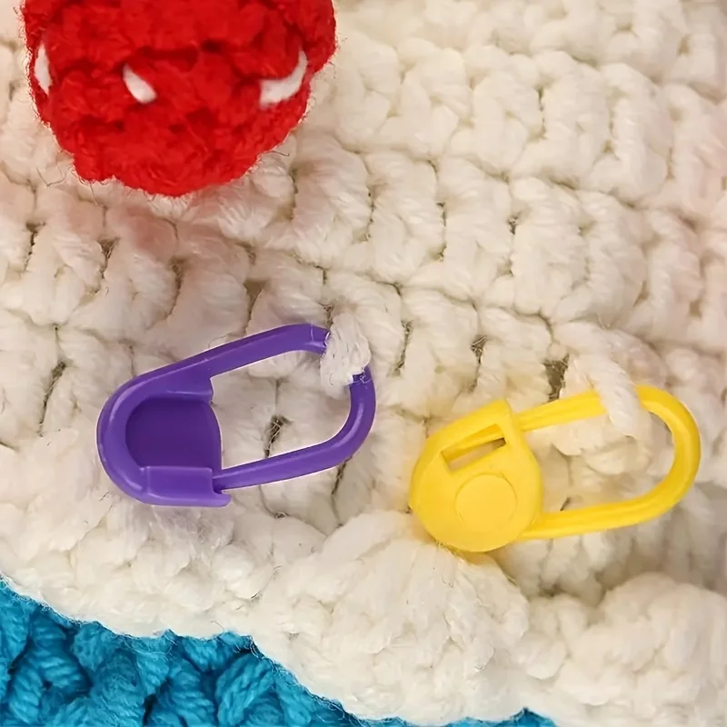 100-10000Pcs Mix Color Plastic Resin Small Clip Locking Stitch Markers Crochet Latch Knitting Tools Needle Clip Hook Sewing Tool