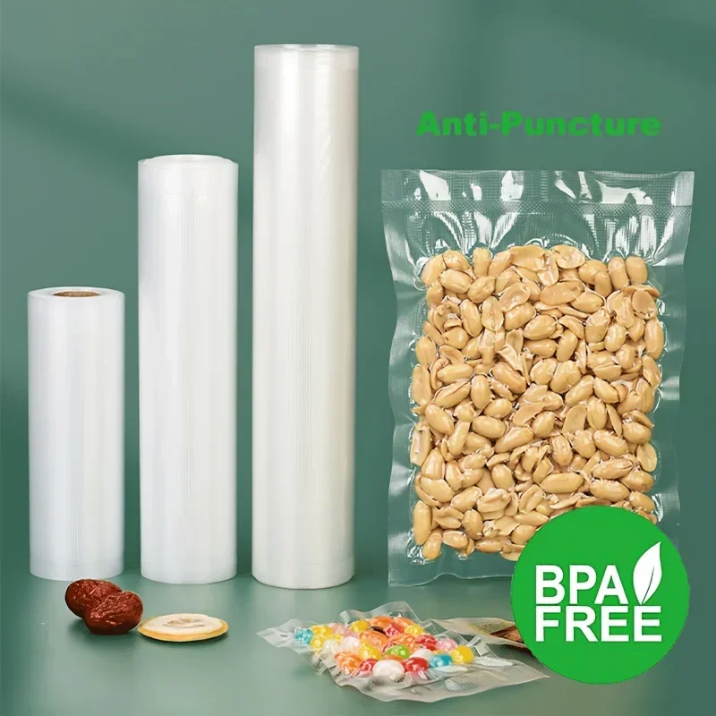 1 Roll Heavy Duty Vacuum Sealer Bags For Food Preservation, Vacuum Packaging Rolls Bags For Food