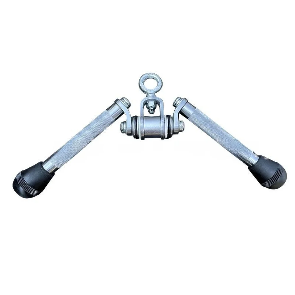 High Pulley for v Grip Handle for LAT Training 45 Gauge Steel Build 44.8x2.54x22.5cm Silver Fitness Equipment Accessory