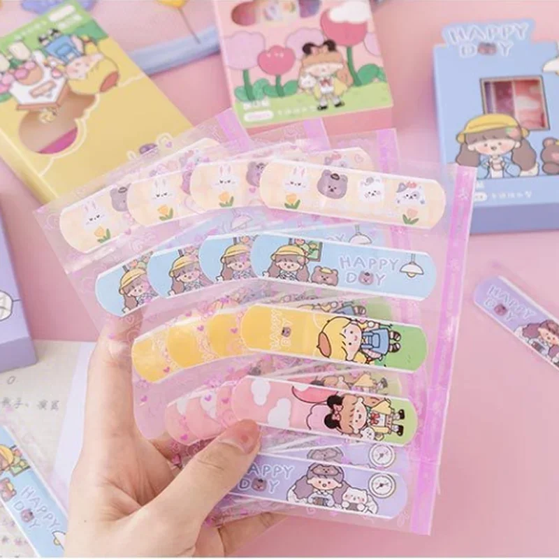 20Pcs การ์ตูน Bandaids กาวกันน้ำผ้าพันแผลแผลพลาสเตอร์ Home Travel First Aid Band Aid สำหรับเด็กเด็กชุดฉุกเฉิน