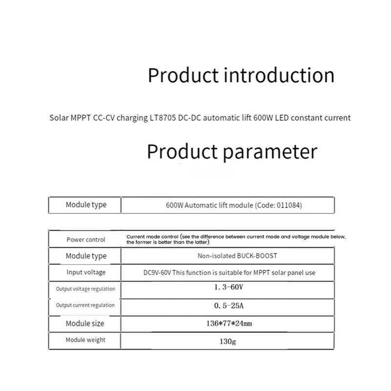 وحدة رفع أوتوماتيكية LT8705 ، جهد وتيار قابل للتعديل ، LT8705 طاقة شمسية ، MPPT ، لوح شحن من من من من من من من من الخارج ،