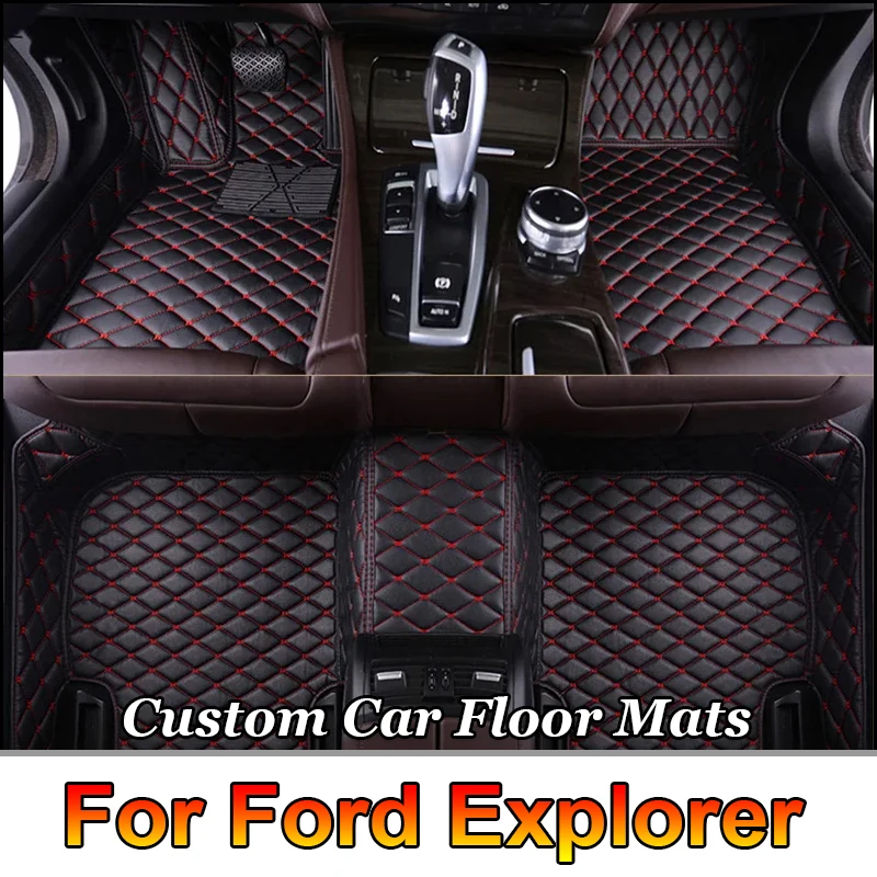

Автомобильные коврики для Ford Explorer 7-местный 2016 2017 2018, автомобильные подушечки для ног, автомобильный ковер, аксессуары для интерьера