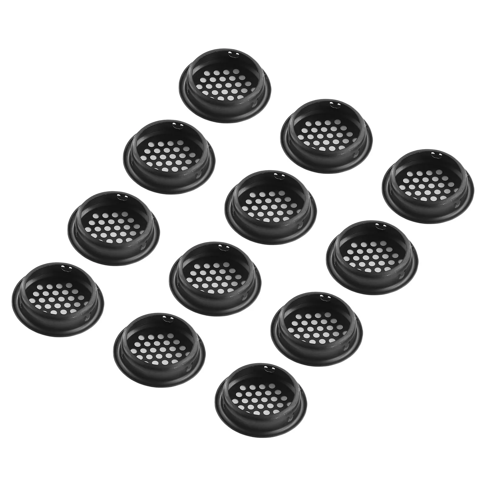 

Heating Indoor Air Quality Ventilators Cooling Air Vent Holes Ventilation Grilles Air Vent 12pcs Black Durable