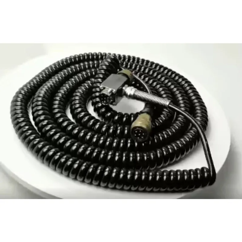 High Quality Asphalt Paver Spare Part 2542010 2725497 7pin-7hole 3m Helix Cable 24volts For Leveling System Sonic Ski