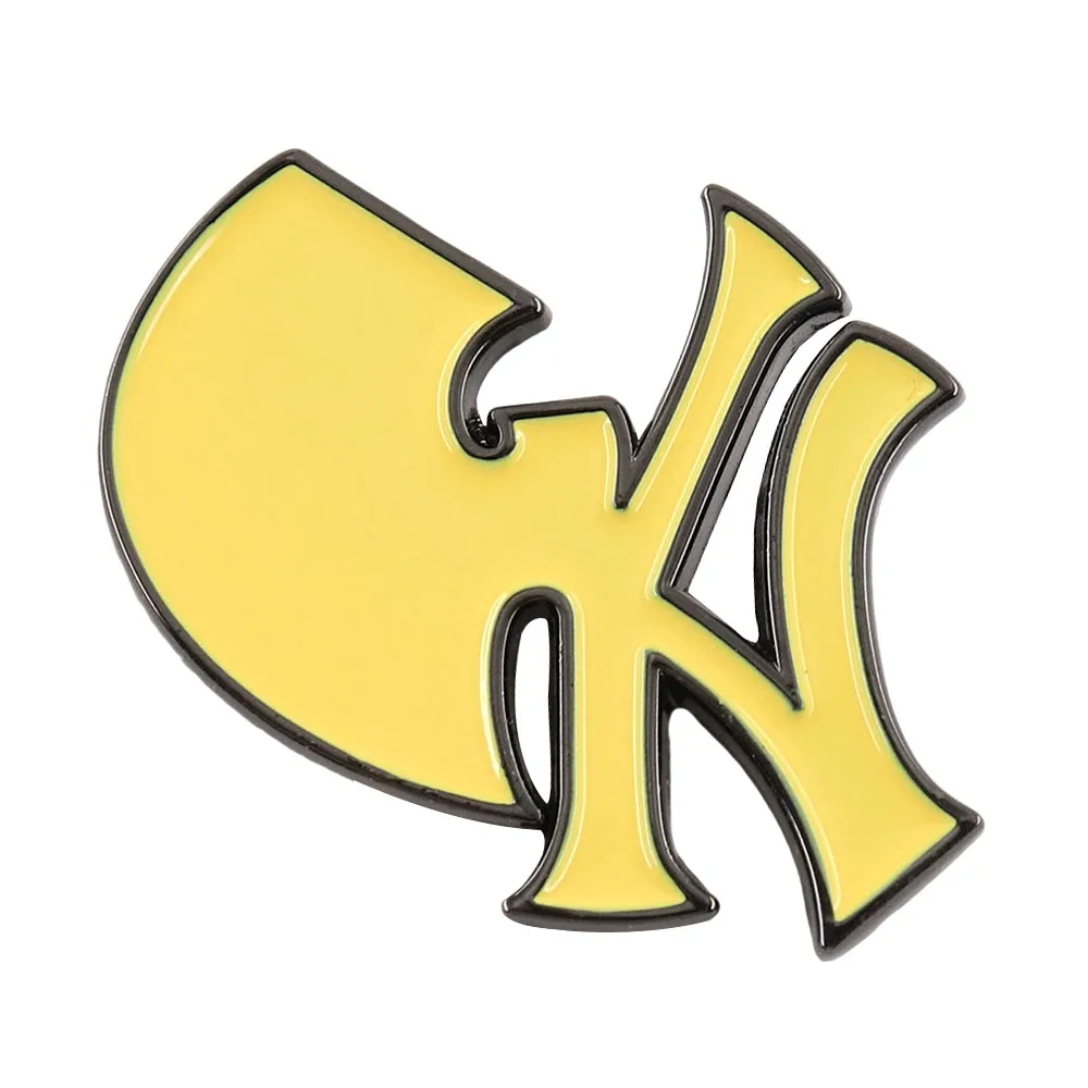 Insignia Mashup con Logo de banda de Hip-Hop y Club de béisbol, Pin de música de la Costa Oriental de Rap, Pin de solapa de marca de moda, mochila decorativa