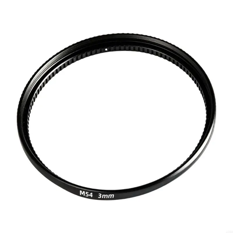 Threaded M54 x 0.75 Telescope Extension Tube, Black Aluminum Coupler for Imaging Distance Adjustment in Threaded Systems