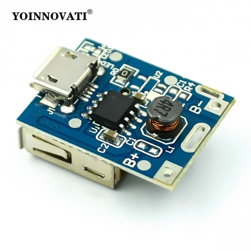 5PCS 5V Boost Step Up Power Module Lithium LiPo Battery Charging Protection Board LED Display USB for DIY Charger 134N3P Program