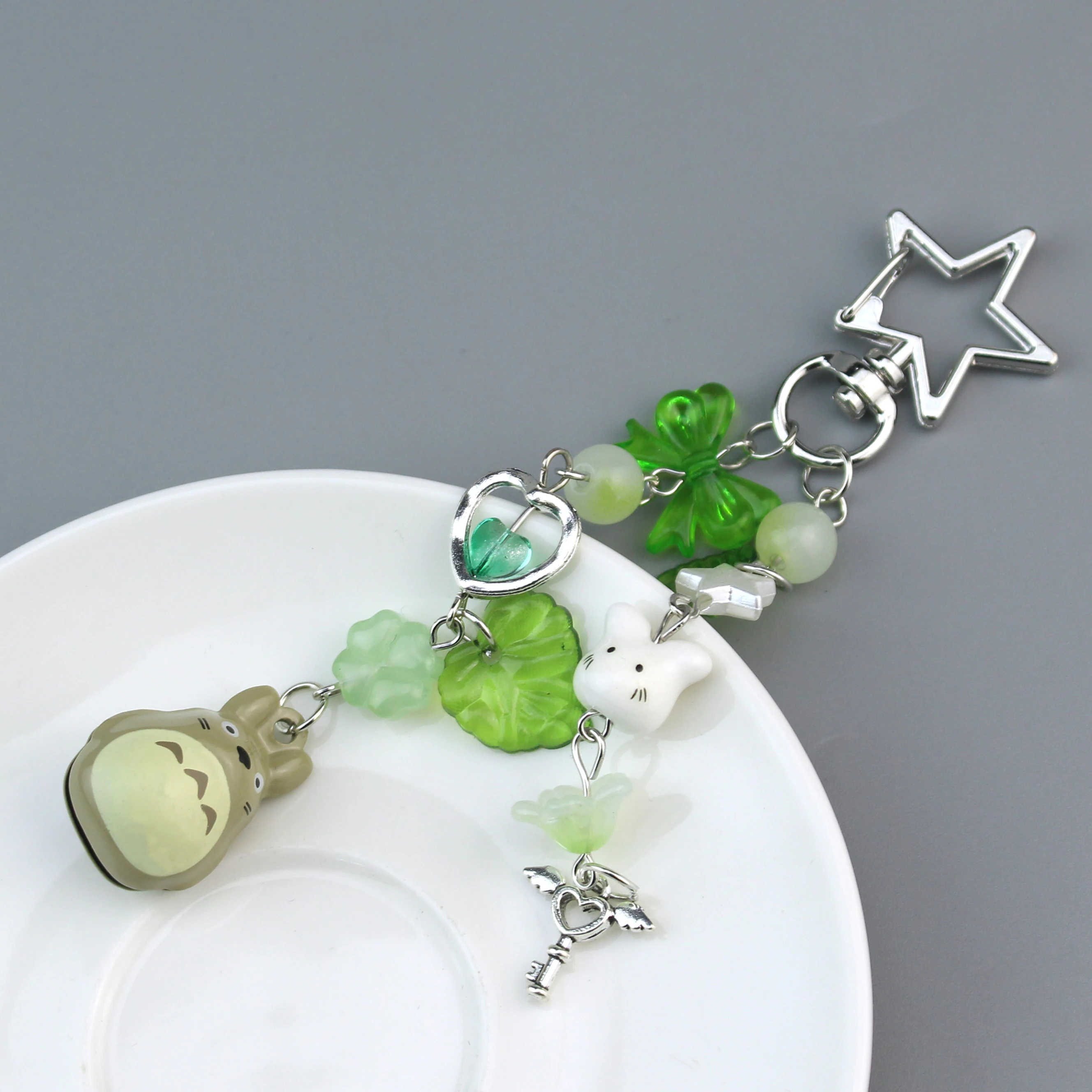 y2k Handmade Beaded Cat Lanyard Phone Pendant Bead Bag Charm Cell Phone Chain Keychain Girl Gifts view 4